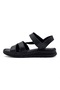 Mr White Side Strap Khaki Leather Women's Sandals - 2