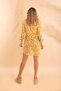 Short shirt oversized ethnic yellow bnts-23009-b - 3