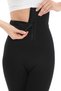 Corset and Leggings in One with Agraflas, High Waist Gathering and Firming Leggings with Corset, Size 1 - 4