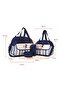 4-Piece Diaper Bag Kit, Extra Spacious with Lumbar Support, Multi Pocket Organizer for Baby Essentials - 6
