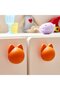 GREJSIMOJS Knob, orange/cat, 38 mm - 4