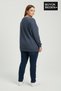 Women's Large Size Unified Collective Printed Crew Neck Slim Sweatshirt Spr26Bswk956-10 - 2
