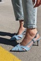 Peraps Matte Leather High Heel Stiletto Baby Blue - 3