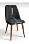 Wicker Pattern Fabric Oval Chair Cover Lycra Round Chair Cover Retro Oval 1 Piece - 2