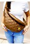 Genuine Leather Handmade Diamond Patterned Large Unisex Waist and Chest Freebag Bag - 6