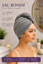 Premium Buttoned Towel Bonnet - 2