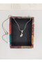 316 L Stainless Steel - Anti-Allergic - Non-Tarnish Silver 45cm Mother-Child Feet Design Necklace - 2