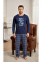 Pajama Set for Men in 100% Cotton Single Jersey Hawaii - 2