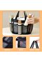 Large Capacity Mesh Shower Caddy, Portable Beach Tote Bag with 8 Pockets for Travel - 2
