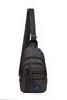 Men's Waterproof Linen Waist Shoulder Bag with Ear and USB Port Body Bag Freebag (19X29Cm) - 4