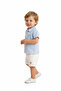 Baby Boy Shorts Polo Collar Striped Summer Set 6-24 Months - 4
