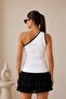 Women's One Shoulder Ribbed Summer Tank Top - 2