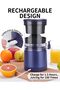 Electric Fruit Juicer,Rechargeable Portable Wireless Citrus Squeezer,USB Charger,Cleaning Brush Included,for Orange Lemon Lime Grapefruit - 3