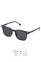 Matte Navy Blue Unisex Sunglasses with Polarized Lenses with Uv400 Protection 1375 C8383M - 2