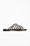 Women's Brown Stone Flat Sole Slippers Lusina - 3
