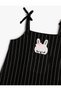 Dress Straps Rabbit Applique Detailed Pockets Ruffles - 3