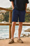 شورت رجالي قصير فضفاض باللون الأزرق الداكن من Trend Basic Jogger - 6