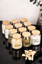 12-Piece Bamboo Vacuum Lid Luxury Glass Spice Jar Set with Spoon and Transparent Labels, 300 ml - 5