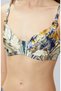 Sarı Yeşil Desenli Bikini Üstü - 6