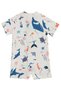 Sea Animals Printed 6-18 Months Swimsuit - Beige - 2