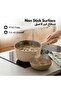 1.9 Litre Nonstick Saucepan with Strainer Lid, PFAS & PFOA Free Healthy Cooking - Taupe - 3