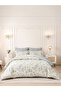 4-Pcs Printed Duvet Cover Set Queen Size 200x230cm, Brushed Microfiber Fabric (Without Filler)