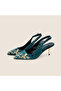 Firuze Embroidered Detail Low Heel Shoes - 4