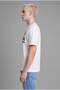 Boxy Fit France Printed Short Sleeve White T-Shirt I0287Ax26Sm - 5