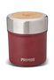 Preppen Lunch Jug 0.7L Ox Red Stainless Steel Vacuum Insulated Food Container – 18/8 Food-Grade 700ml Double-Wall Leak-Resistant Meal Jar with Lid, Powder-Coated Grip, Wide Mouth, Easy Clean