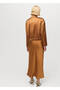 Satin Midi Skirt - 4