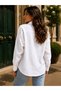 Women's Long Sleeve Linen Shirt Comfortable Fit - 6