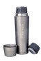 Trailbreak Vacuum Bottle 1L Silver Stainless Steel Insulated Travel Bottle – Double-Wall Vacuum Thermos for Hot & Cold Drinks, Leakproof Stoppers, Cup Lid, Wide Mouth & Glove-Friendly Grip - 2