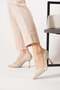 Sarna heeled women's stiletto beige patent leather