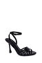 Women's Black Ankle Buckle Thin High Heel Patent Leather Sandals 26Sfe499916 - 8