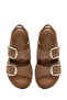 Women's Powder Thick-Soled Buckle Suede Leather Comfort Sandals 26Sfd340510 - 4