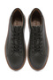 Men's Khaki Lace-Up Thick Sole Sports Shoes, Leather Sneaker 26Sfd6124Ft - 5