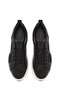 Men's Black Lace-Up Thick Sole Sports Shoes, Genuine Leather Sneaker 25Sfd654318 - 7