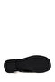 Women's Black Ankle Buckle Short Heeled Leather Sandals 26Sfd341418 - 5