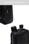 حقيبة ظهر من الجلد التقني باللون الأسود للجنسين من D-Pack 25WBD3005FT - 7