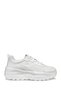 Women's White D Xtors D - Mesh + Geobuck Thick Sole Sports Shoes, Lace-Up Sneaker D551Fd01454C100