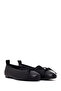 Women's Black Leather Ballerinas 26Pfd141418 - 2