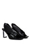 Women's Black Transparent Thick Heeled Sandals 26Sfd441218 - 2