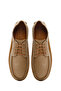 Men's Beige Lace-Up Nubuck Leather Casual Shoes 26Sfd8001V3 - 4