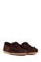 Women's Brown Tasseled Suede Leather Loafer 26Pfd260410 - 2
