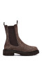 Women's Mink Thick Soled Suede Leather Chelsea Boots 25Wfd511610
