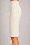 PENCIL SKIRT BROKEN WHITE CREPE FABRIC - 2