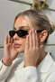 Geranyum Black Uv400 Protected Ultra Light Women's Sunglasses