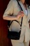 Black Matte Bag with Star Embroidery Detail - 8