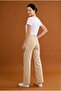 Palazzo Pants - Cream Color with Rounded Cuffs Lycra New Season Jeans - 3