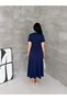 Women's Zipper Detailed Maxi Long Modal Dress - 8